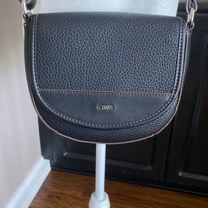 New Chaps black small crossbody purse.